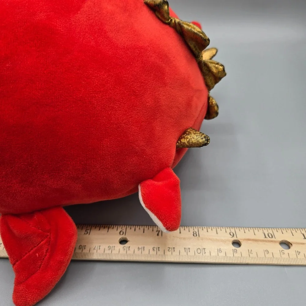 Squishmallows Baiden the Red Dragon with Boba Tea 8 Inch Plush Kellytoy‎ 2021